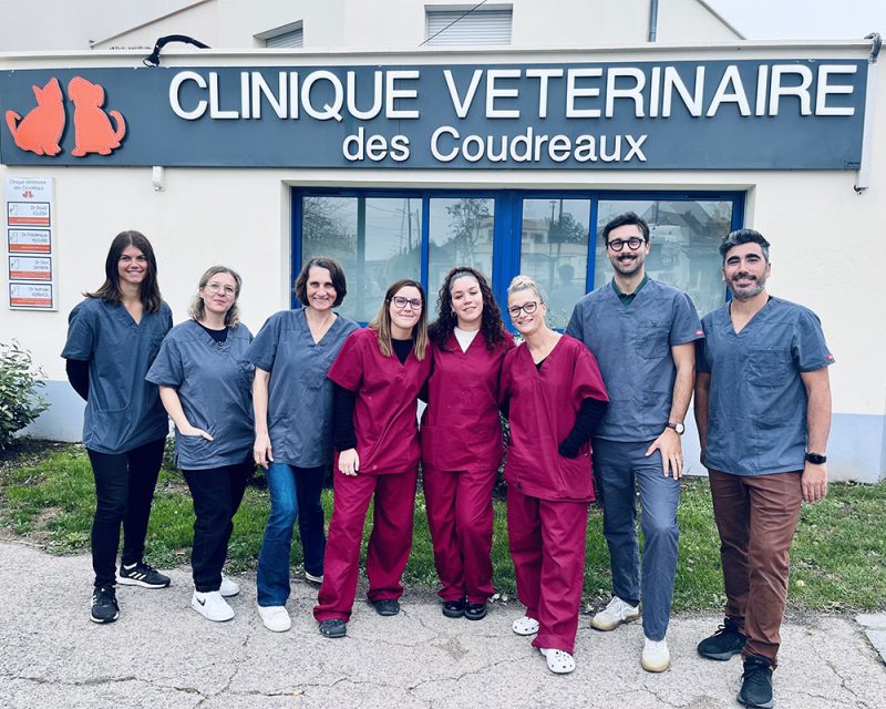 L'équipe de la clinique vétérinaire des Coudreaux